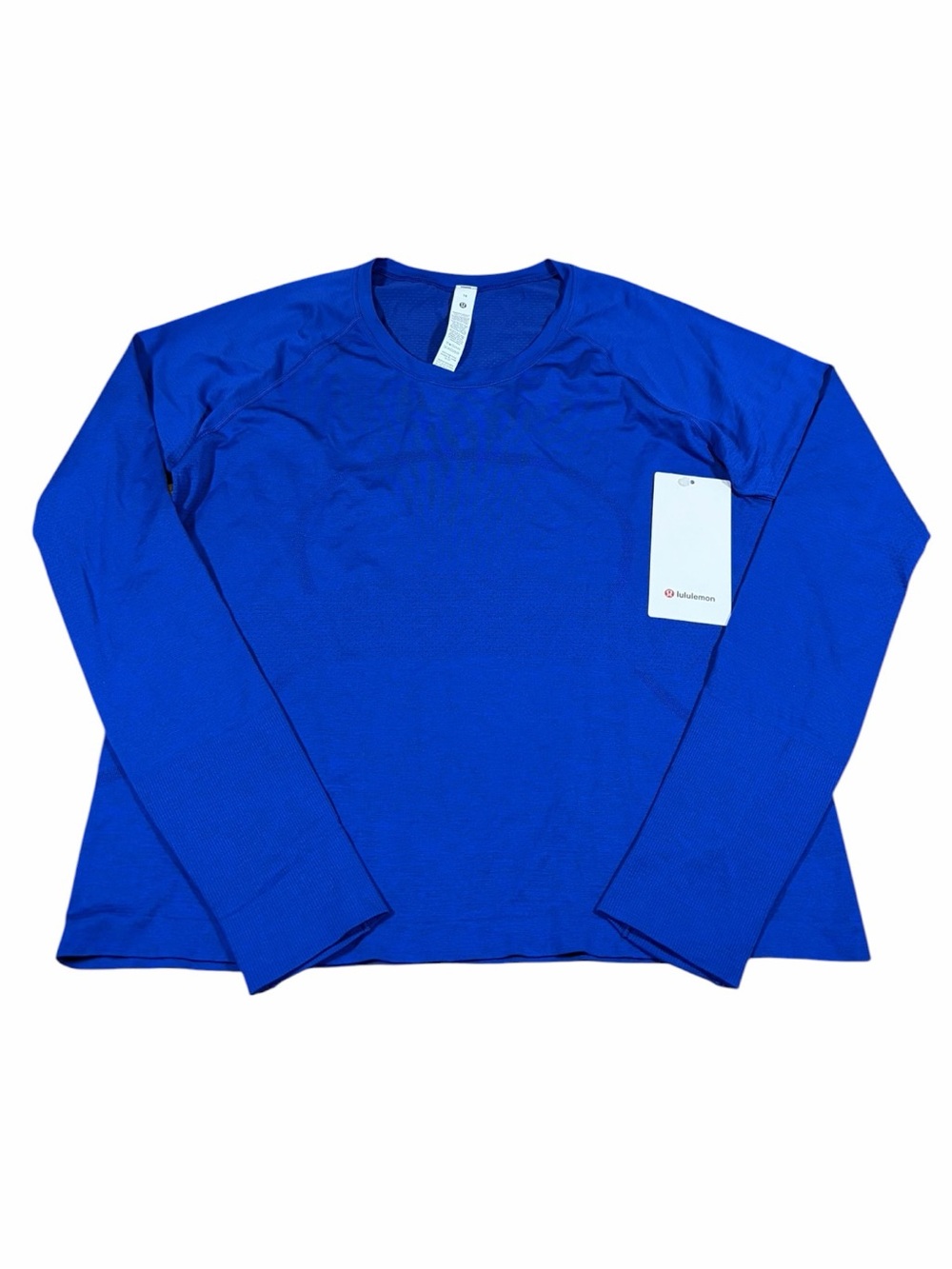 NWT Lululemon Swiftly Tech Long-Sleeve Shirt 2.0 (Clubhouse Blue/Jet Stream) 14